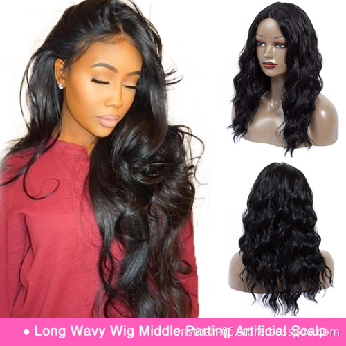 Onst Synthetic Long Ocean Wavy Dark Root Ombre Cosplay Freetress Water Wave Hair Wigs Colorful Artificial Hair For Women Wigs